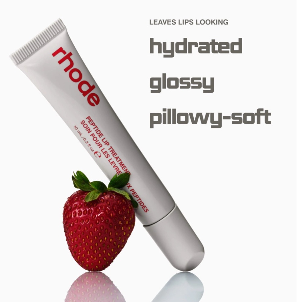 💎 rhode Peptide Lip Treatment Nourishing Glaze Strawberry Glaze Full-Size New - Picture 6 of 8
